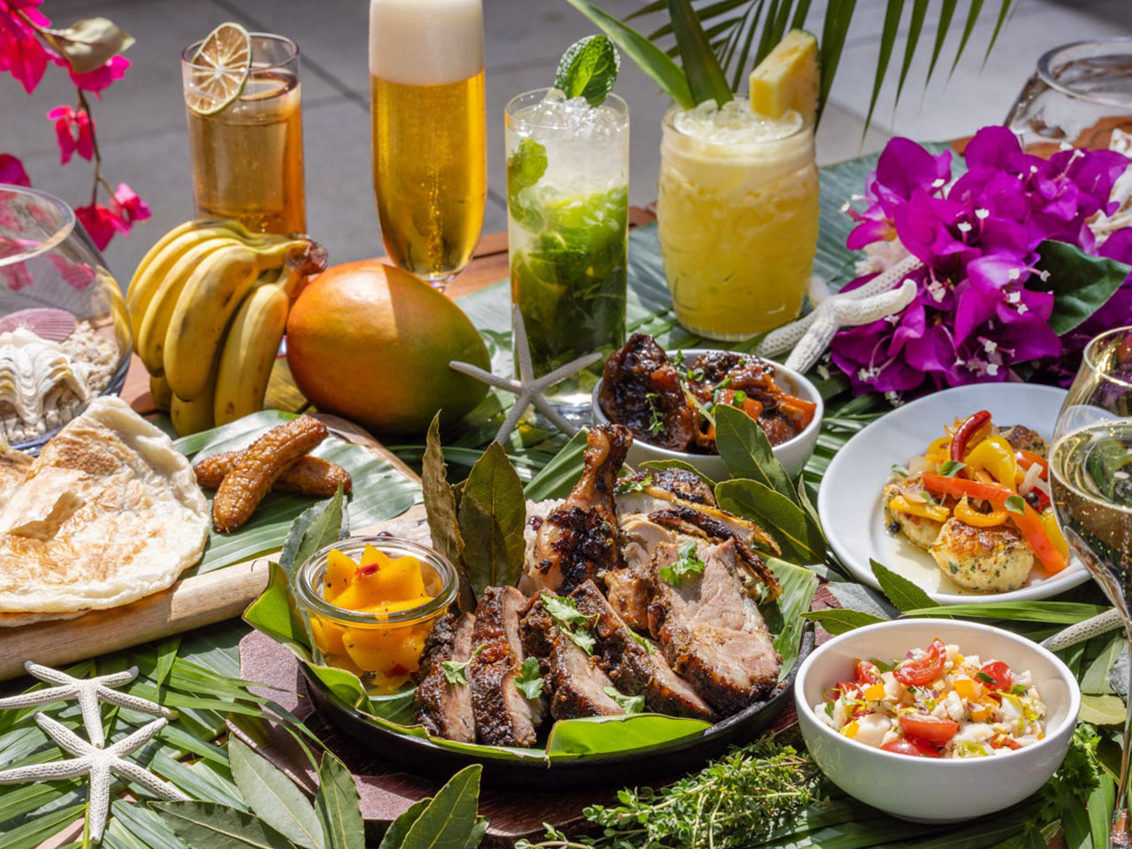 【ビアガーデン＆バーベキュー】カリブ海の様々な料理を楽しめるテラスプラン