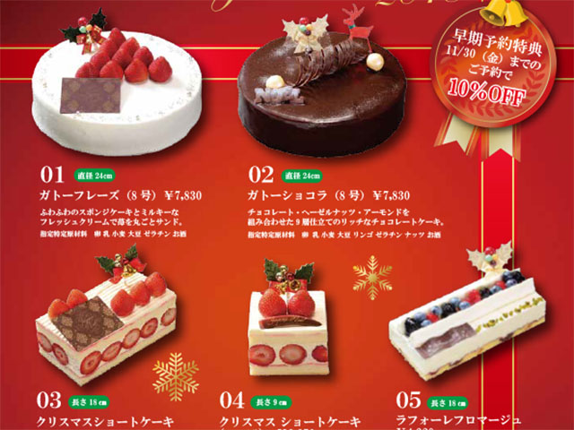 クリスマスケーキ2018
