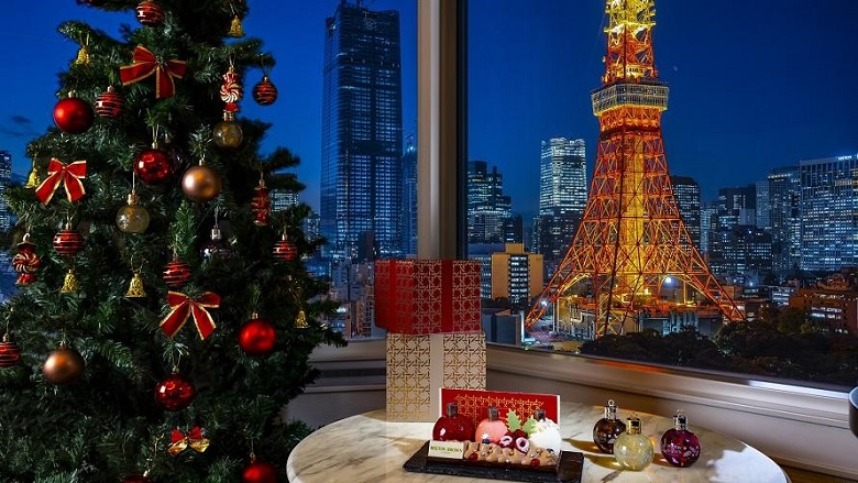 【1日1室限定、東京タワー側・ビューバス確約】モルトンブラウンのクリスマスツリー付きステイプラン  Heartwarming Christmas with MOLTON BROWN