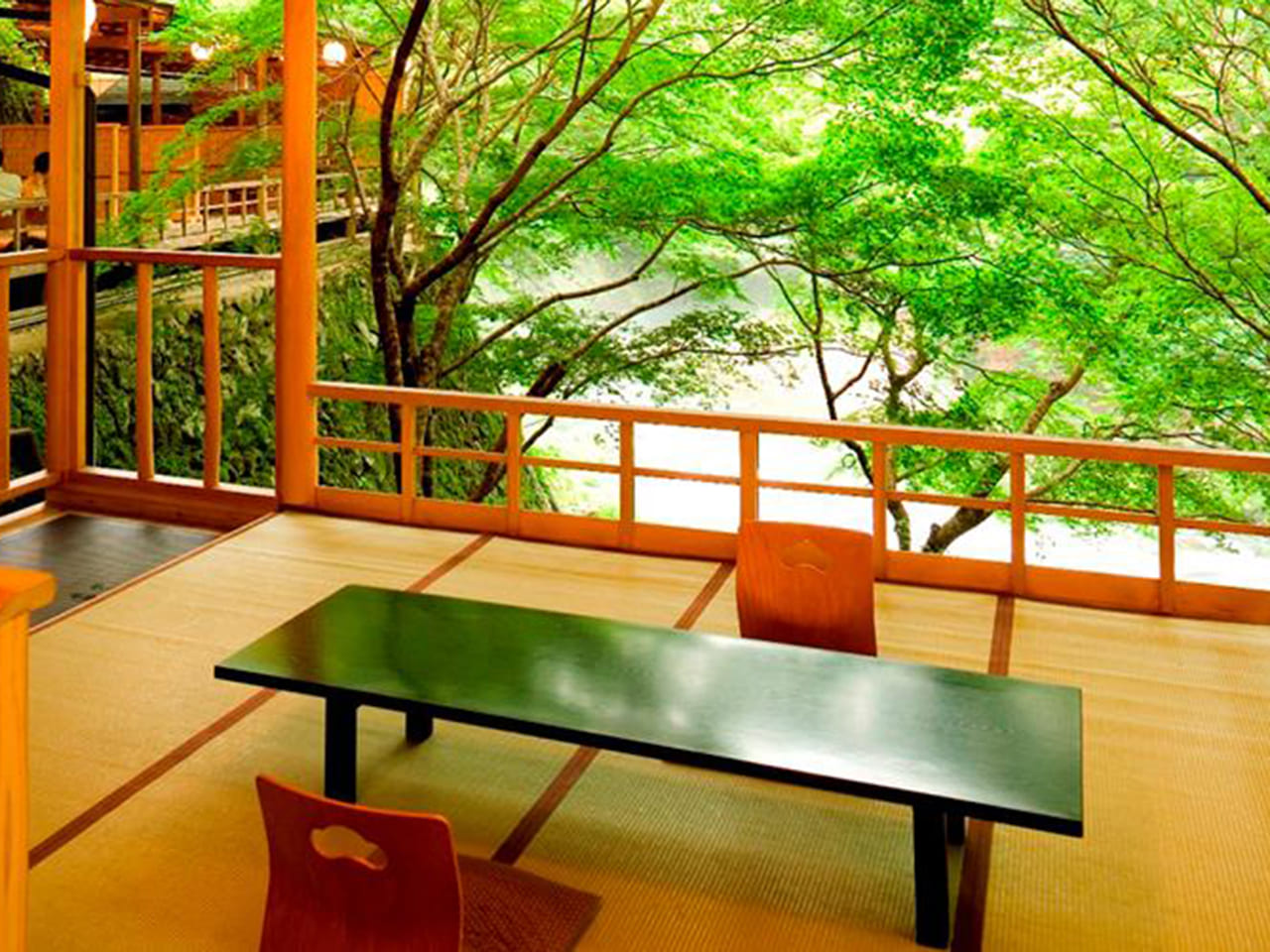 京都・高雄 清滝川のせせらぎを楽しむ川床の夕べ（錦水亭）夕朝食付き